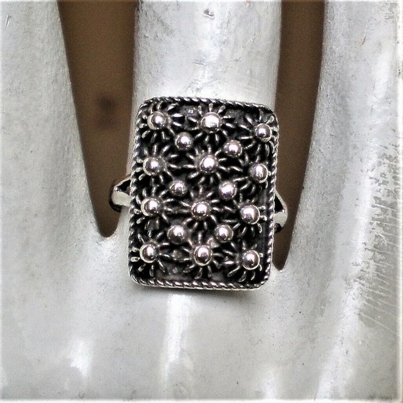 Vintage Russian Soviet USSR Solid Sterling Silver Handmade Custom Made Ring - Picture 5 of 9